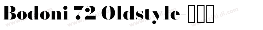 Bodoni 72 Oldstyle字体转换